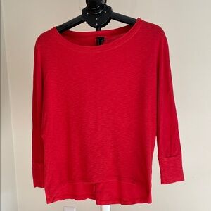 Cynthia Rowley Red Long Sleeve Top